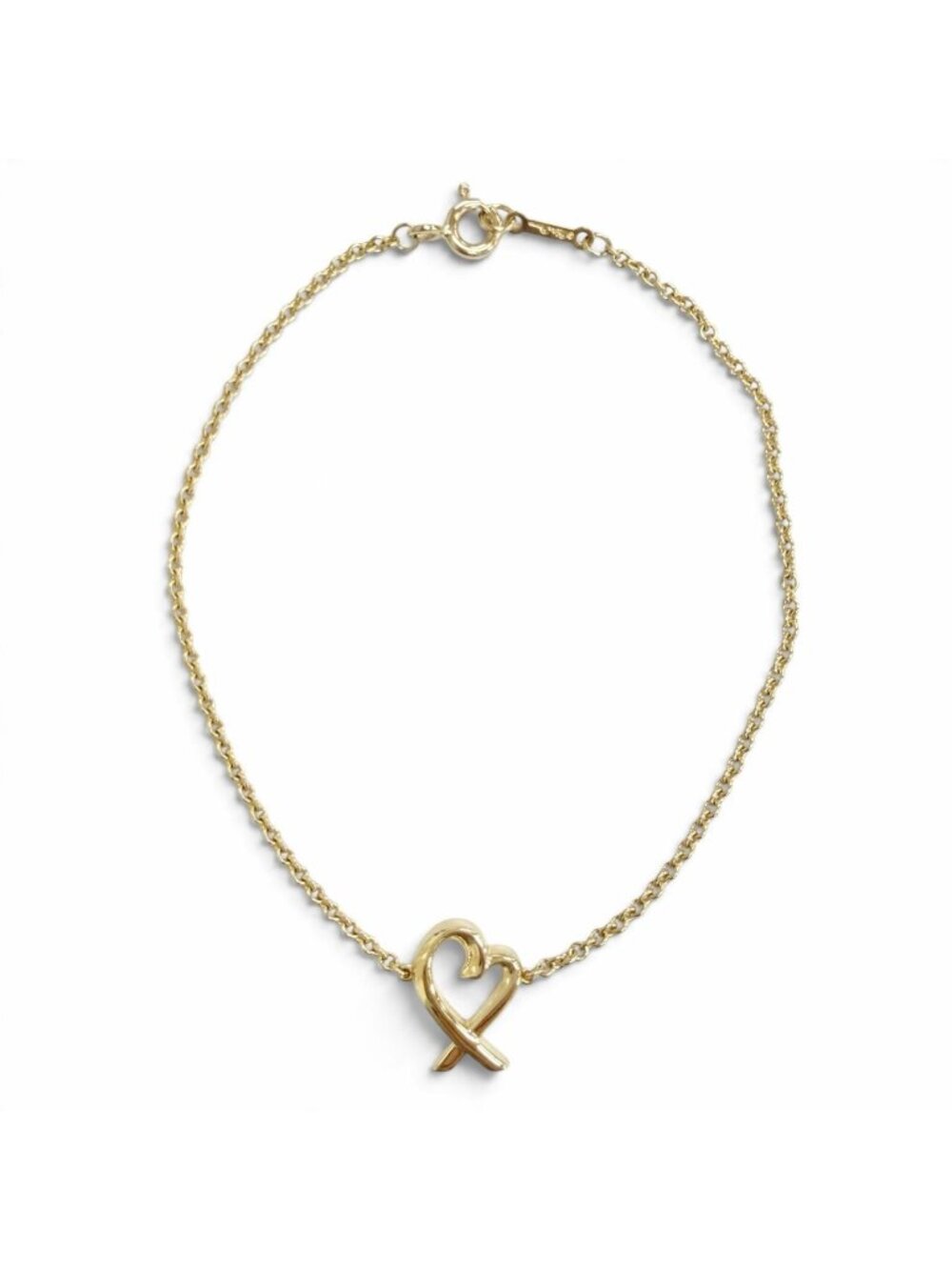 Tiffany & Co Paloma Picasso Loving Heart Bracelet 18K Yellow Gold